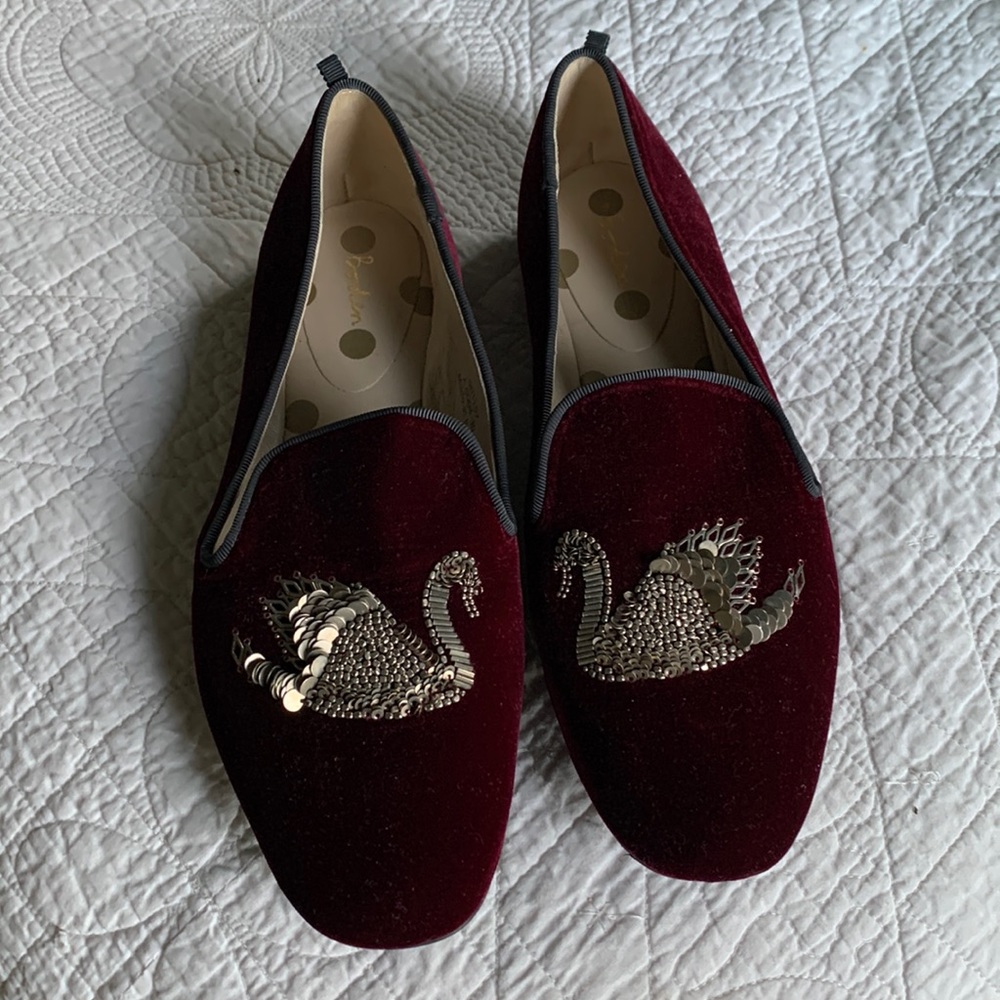 Very Lightly Worn Boden Velvet Shoes